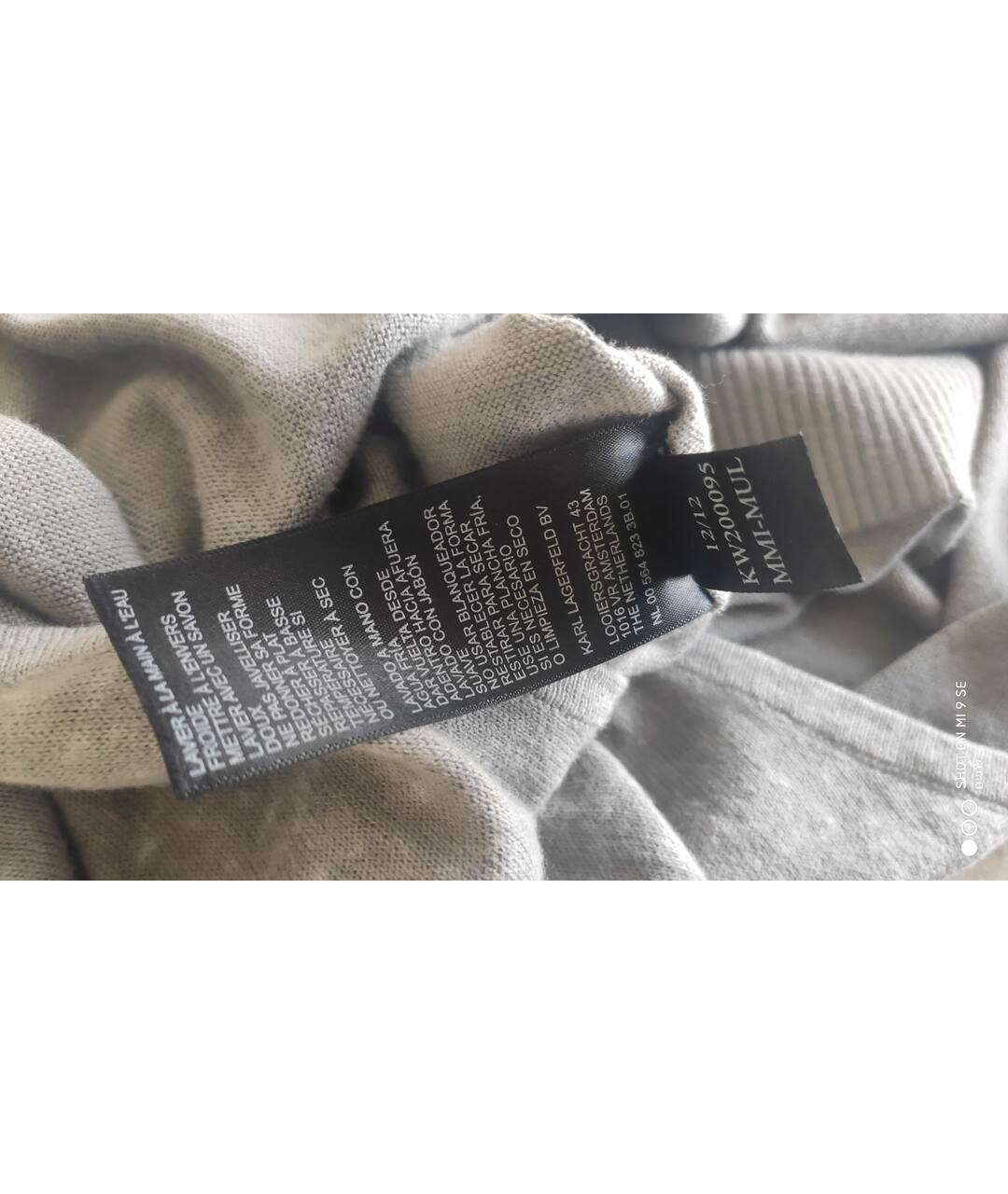 KARL LAGERFELD Серый хлопковый джемпер / свитер, фото 6