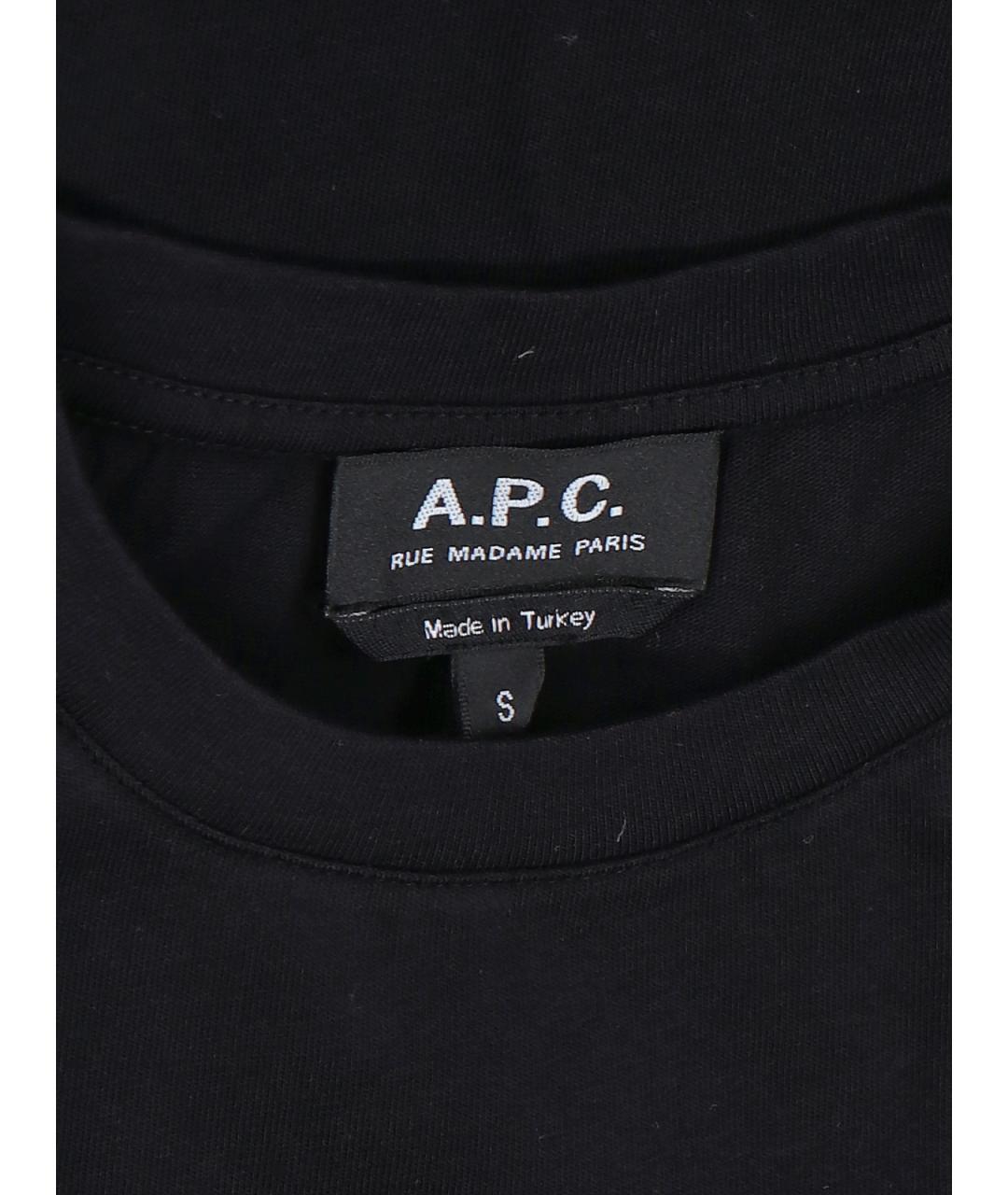 A.P.C. Черная футболка, фото 5