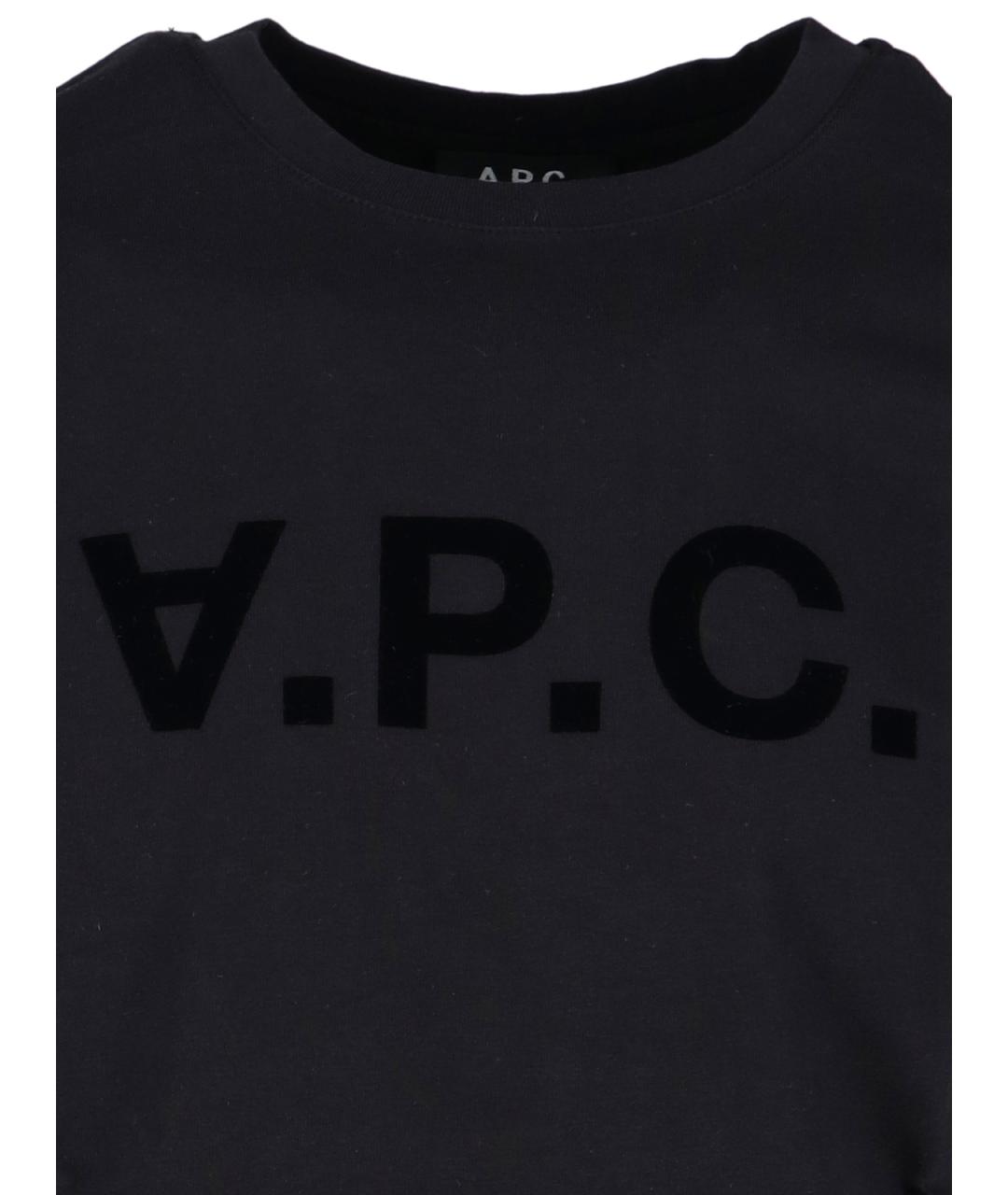 A.P.C. Черная футболка, фото 4