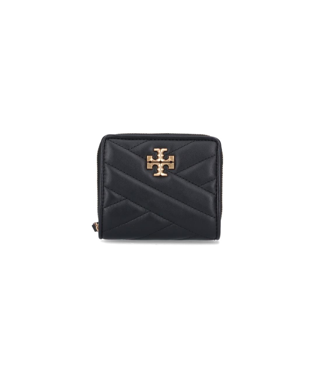 TORY BURCH Черный кожаный кошелек, фото 1