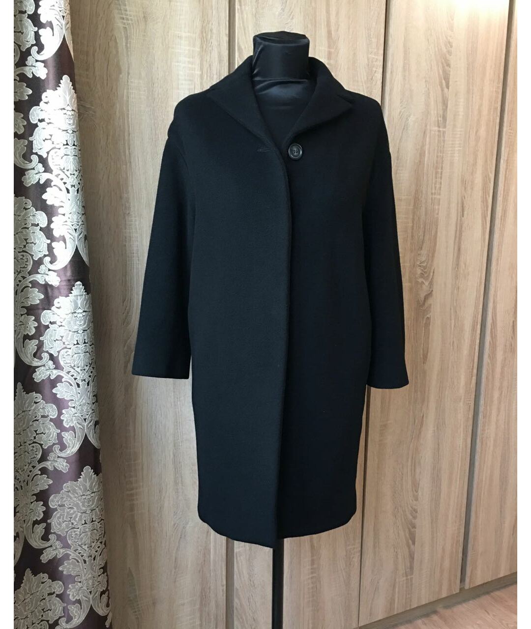 PRADA Черное шерстяное пальто, фото 9