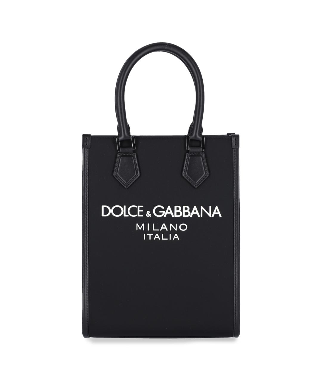 DOLCE&GABBANA Черная сумка тоут, фото 1