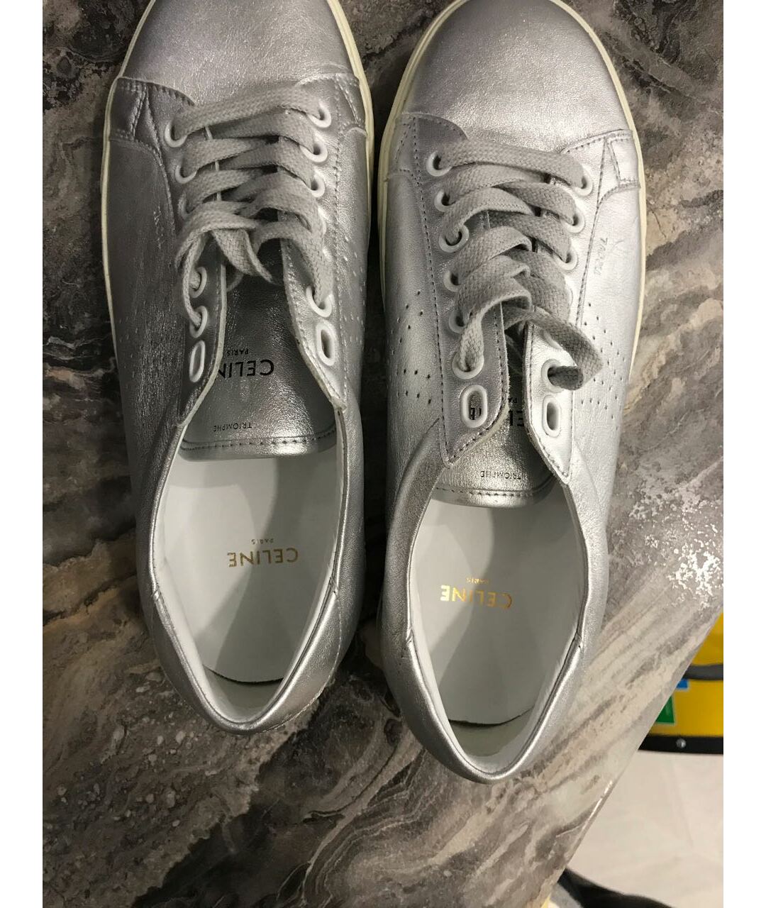 CELINE PRE-OWNED Серебряные кроссовки, фото 3