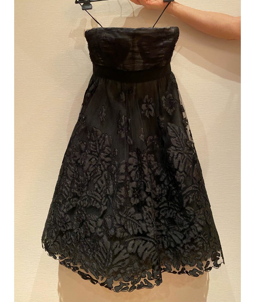 OSCAR DE LA RENTA Черное шелковое вечернее платье, фото 6
