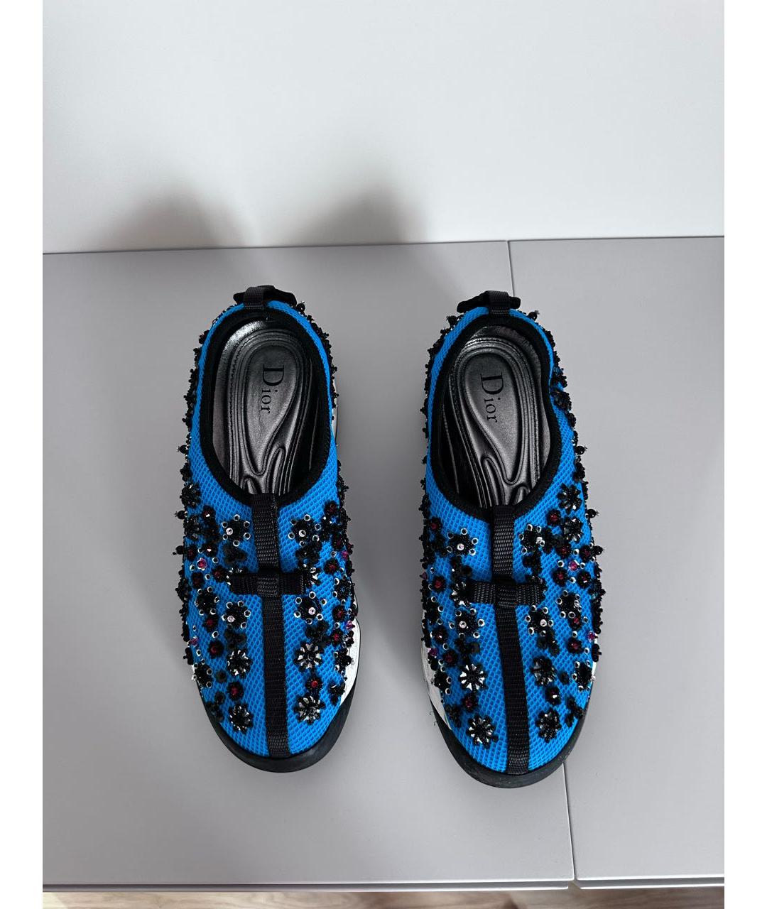 CHRISTIAN DIOR Голубые слипоны, фото 2