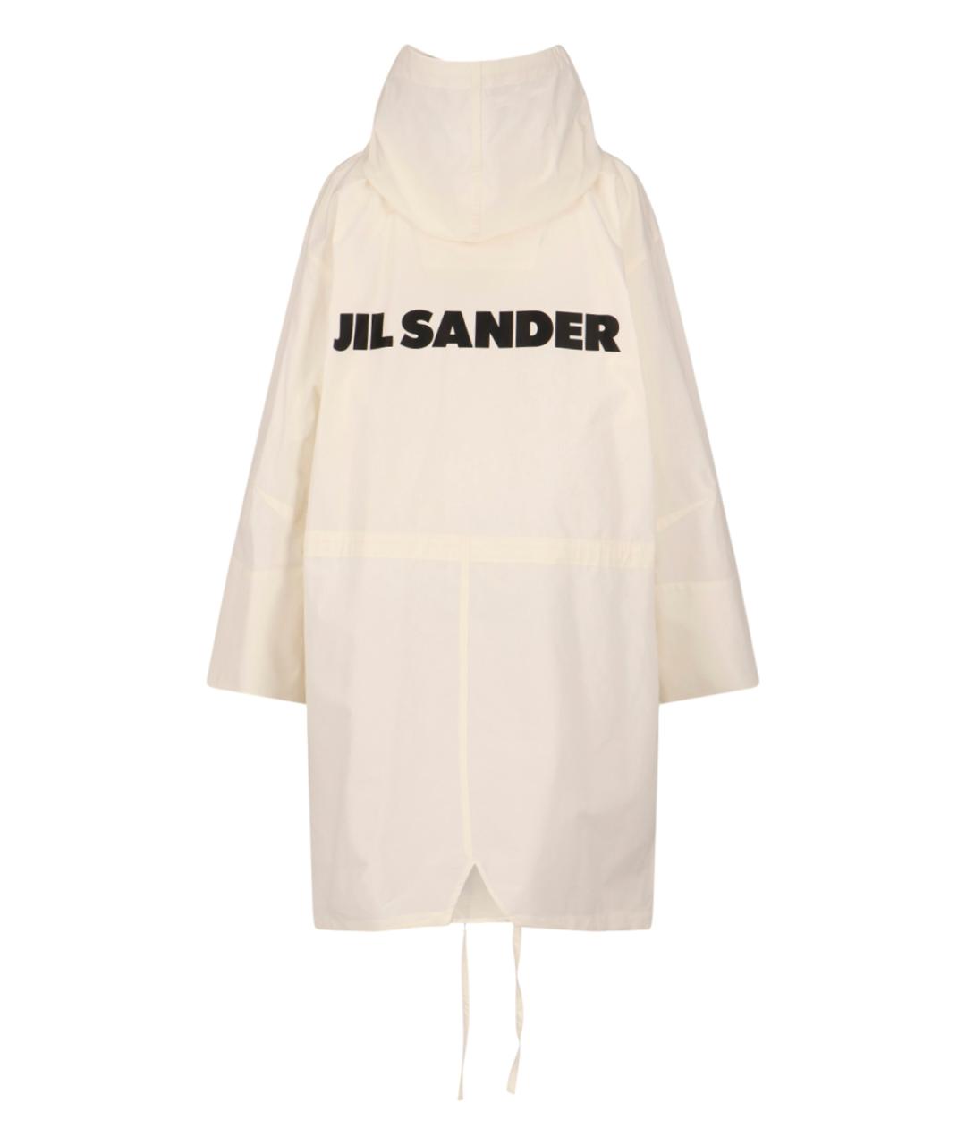 JIL SANDER Белая хлопковая парка, фото 2