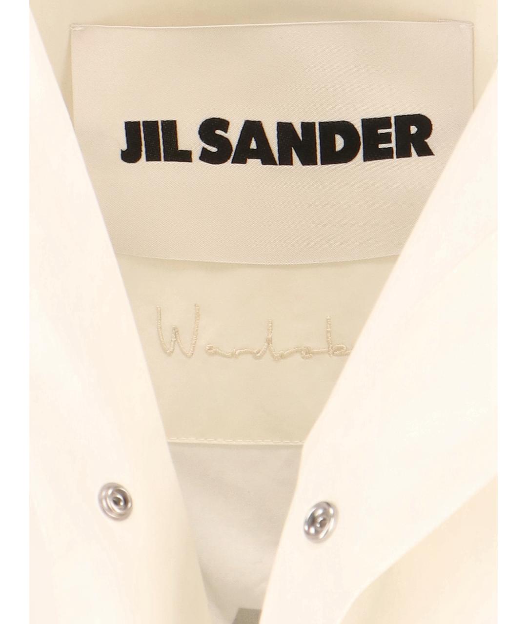 JIL SANDER Белая хлопковая парка, фото 5