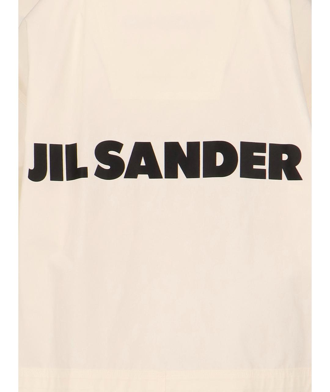 JIL SANDER Белая хлопковая парка, фото 4