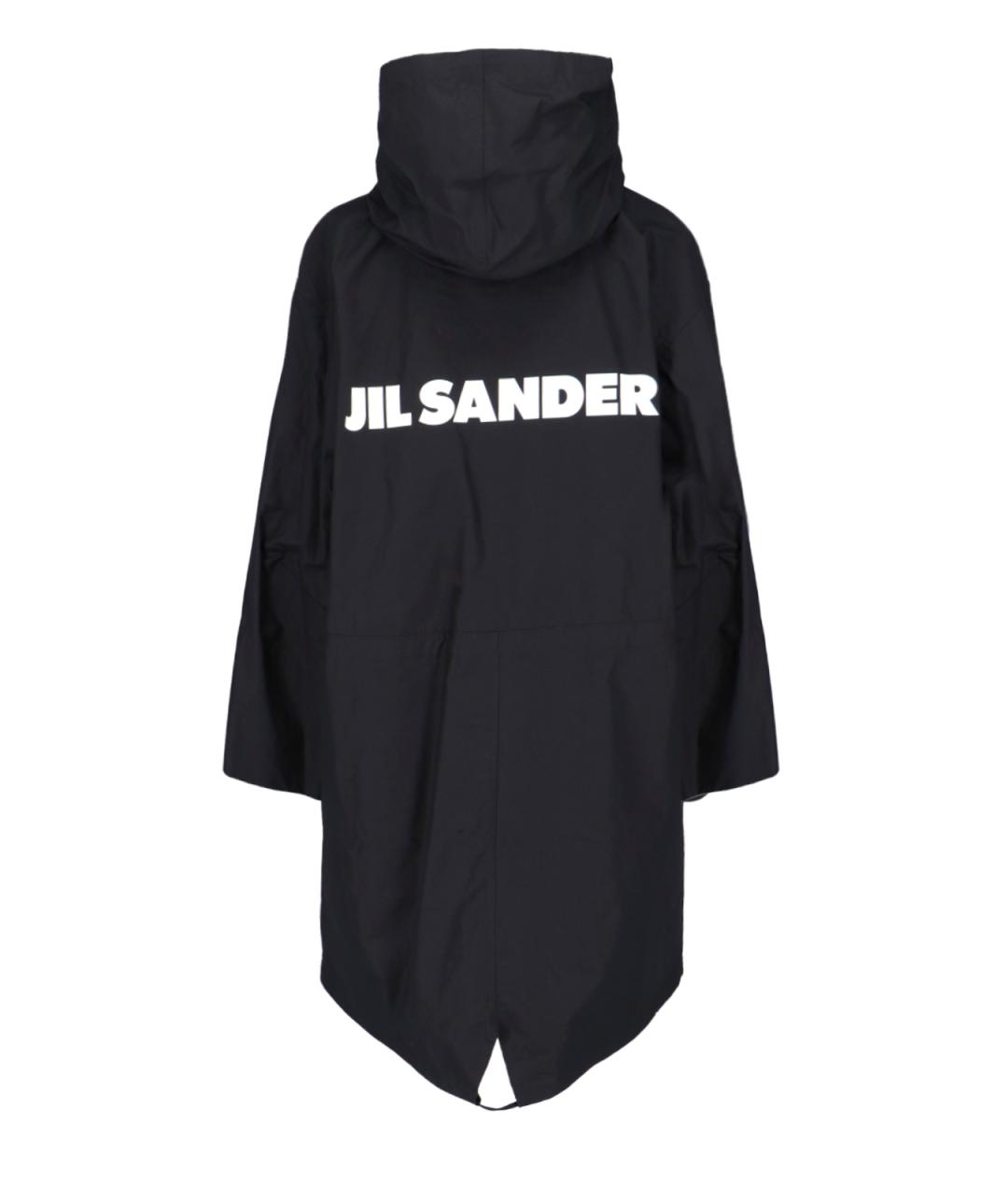 JIL SANDER Черная хлопковая парка, фото 2