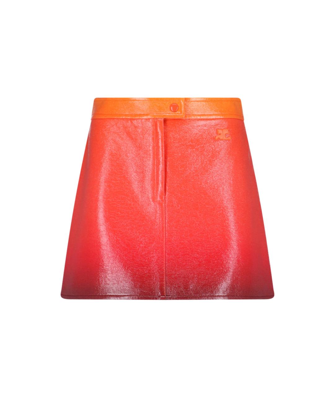 COURREGES Оранжевая юбка мини, фото 1