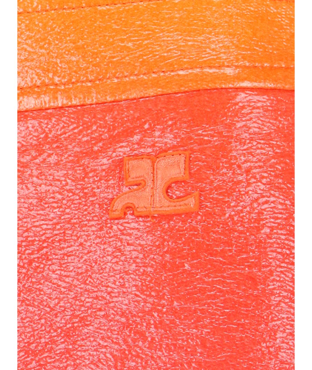 COURREGES Оранжевая юбка мини, фото 5