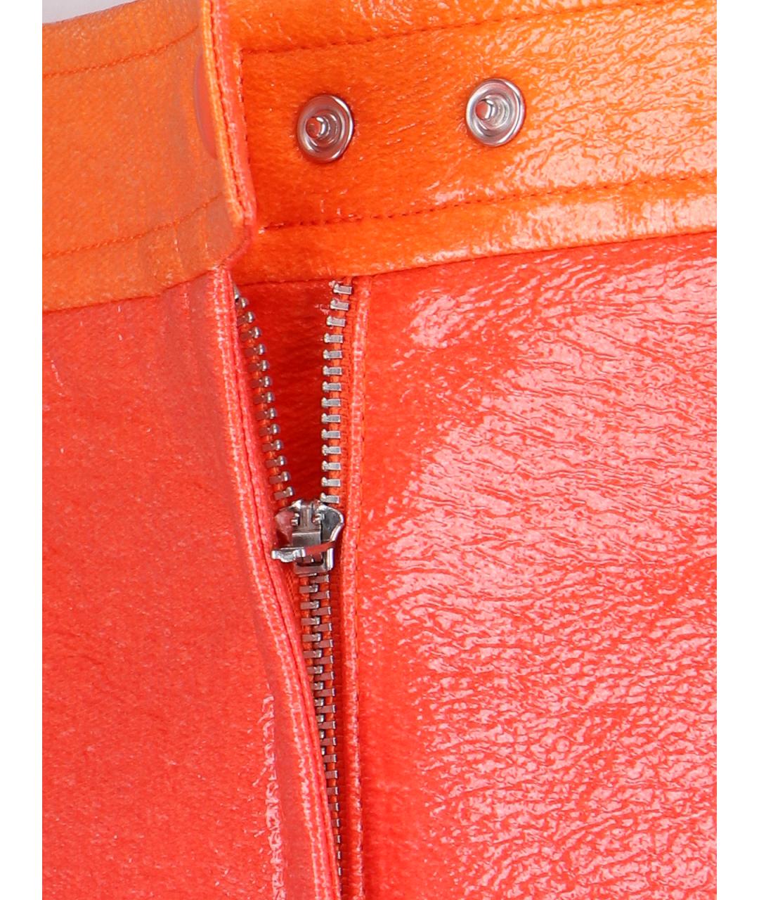 COURREGES Оранжевая юбка мини, фото 4