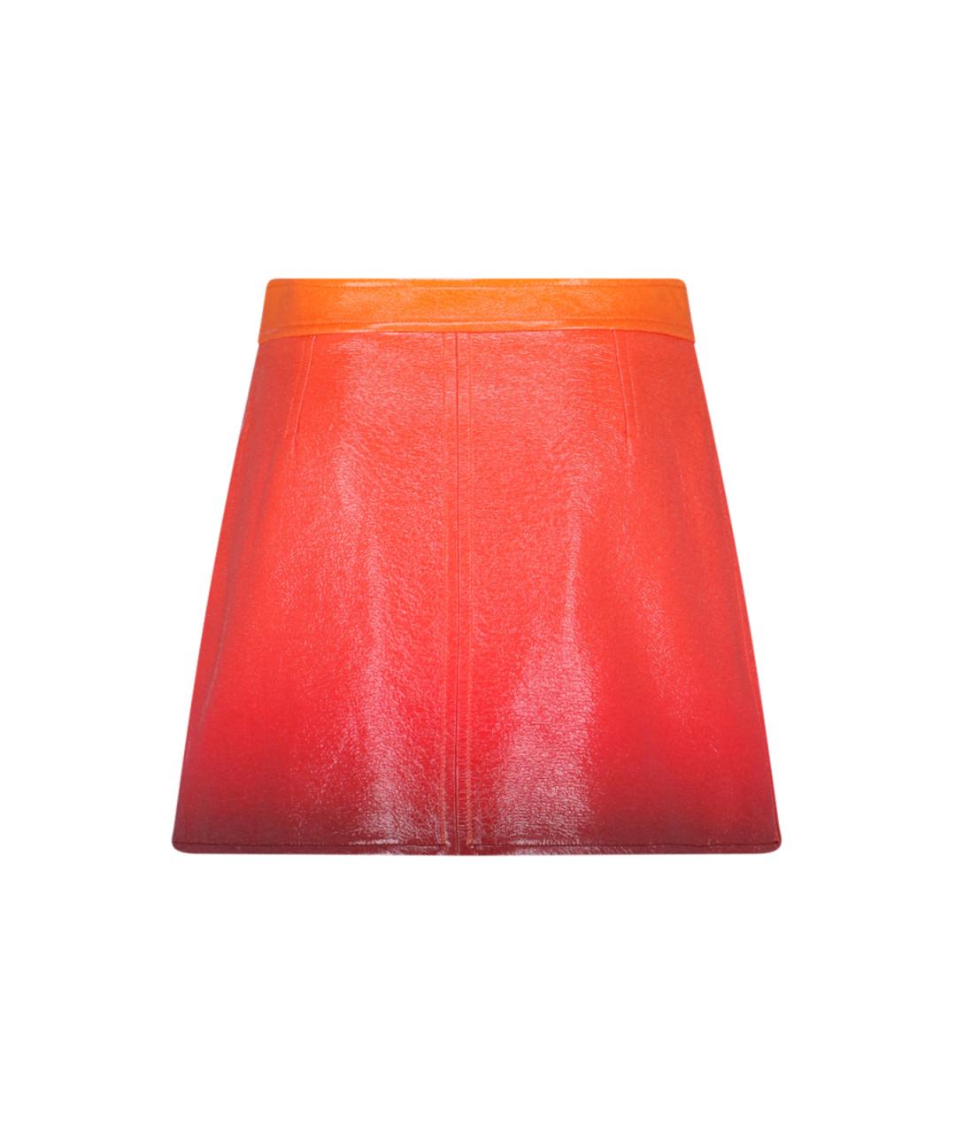 COURREGES Оранжевая юбка мини, фото 3