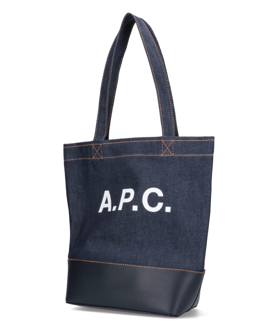 A.P.C. Синяя сумка тоут, фото 2