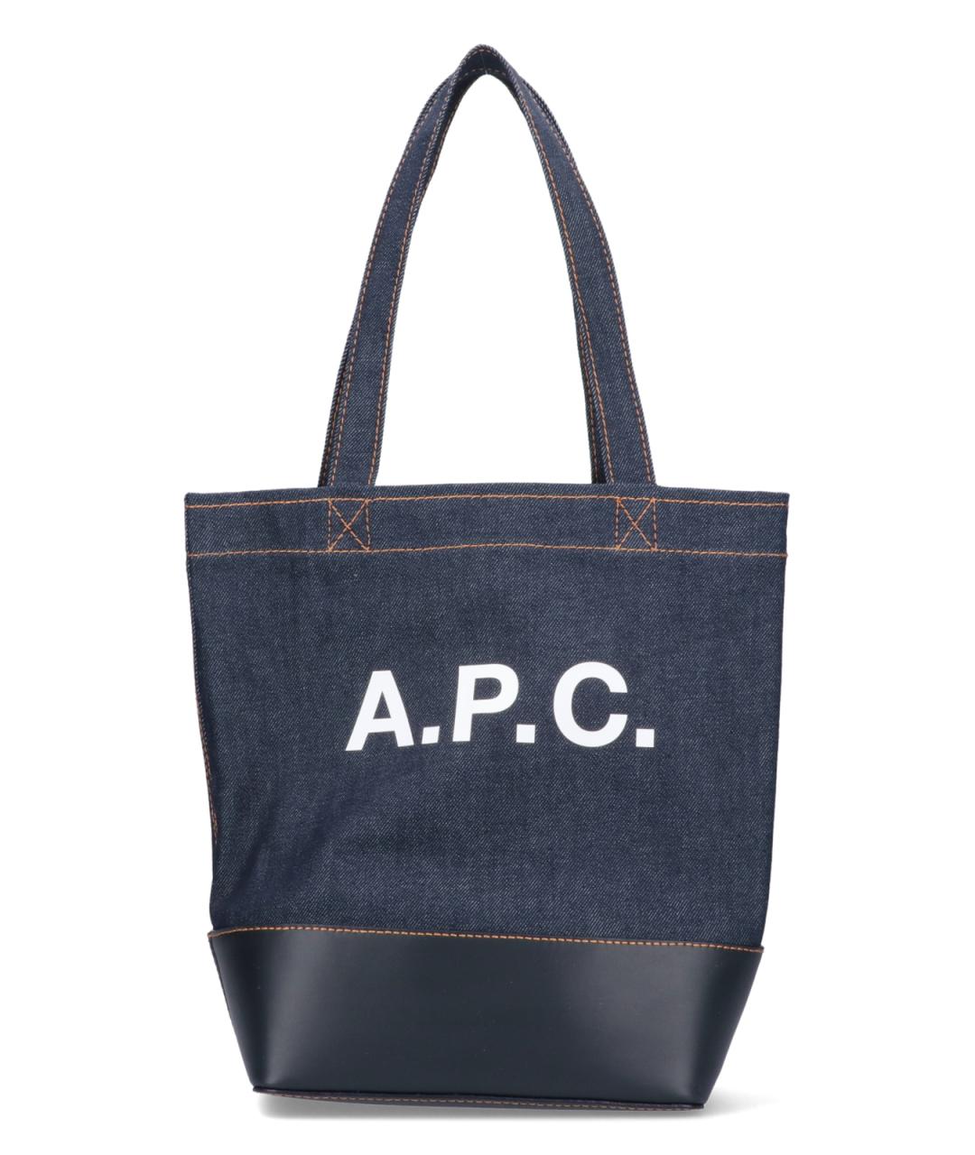 A.P.C. Синяя сумка тоут, фото 1