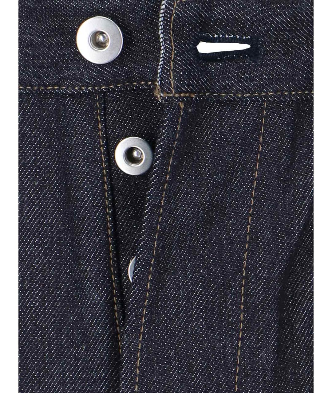 JIL SANDER Синие хлопковые прямые джинсы, фото 4