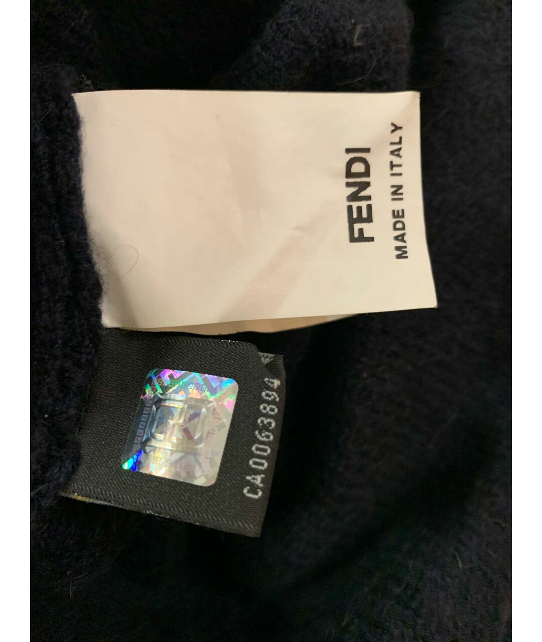 FENDI Темно-синий джемпер / свитер, фото 5