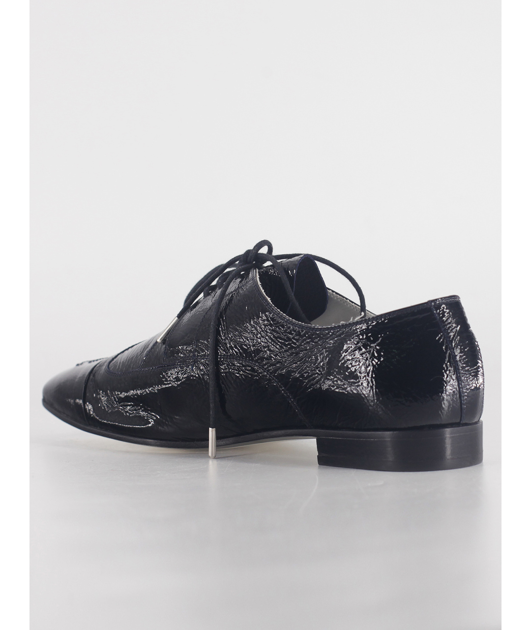 CHANEL PRE-OWNED Черные ботинки из лакированной кожи, фото 3