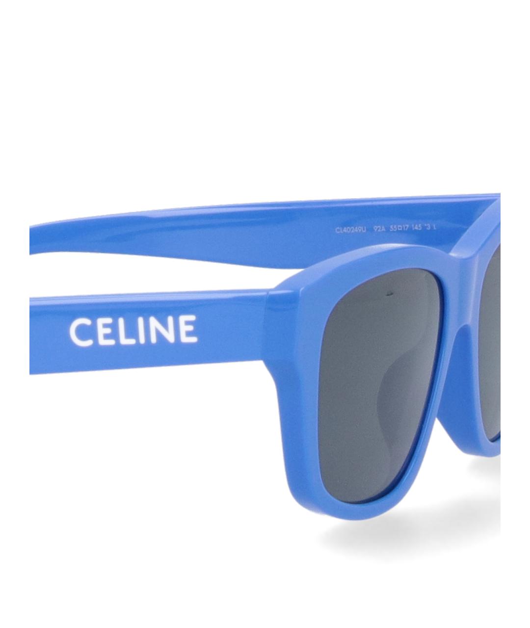 CELINE PRE-OWNED Синие солнцезащитные очки, фото 3