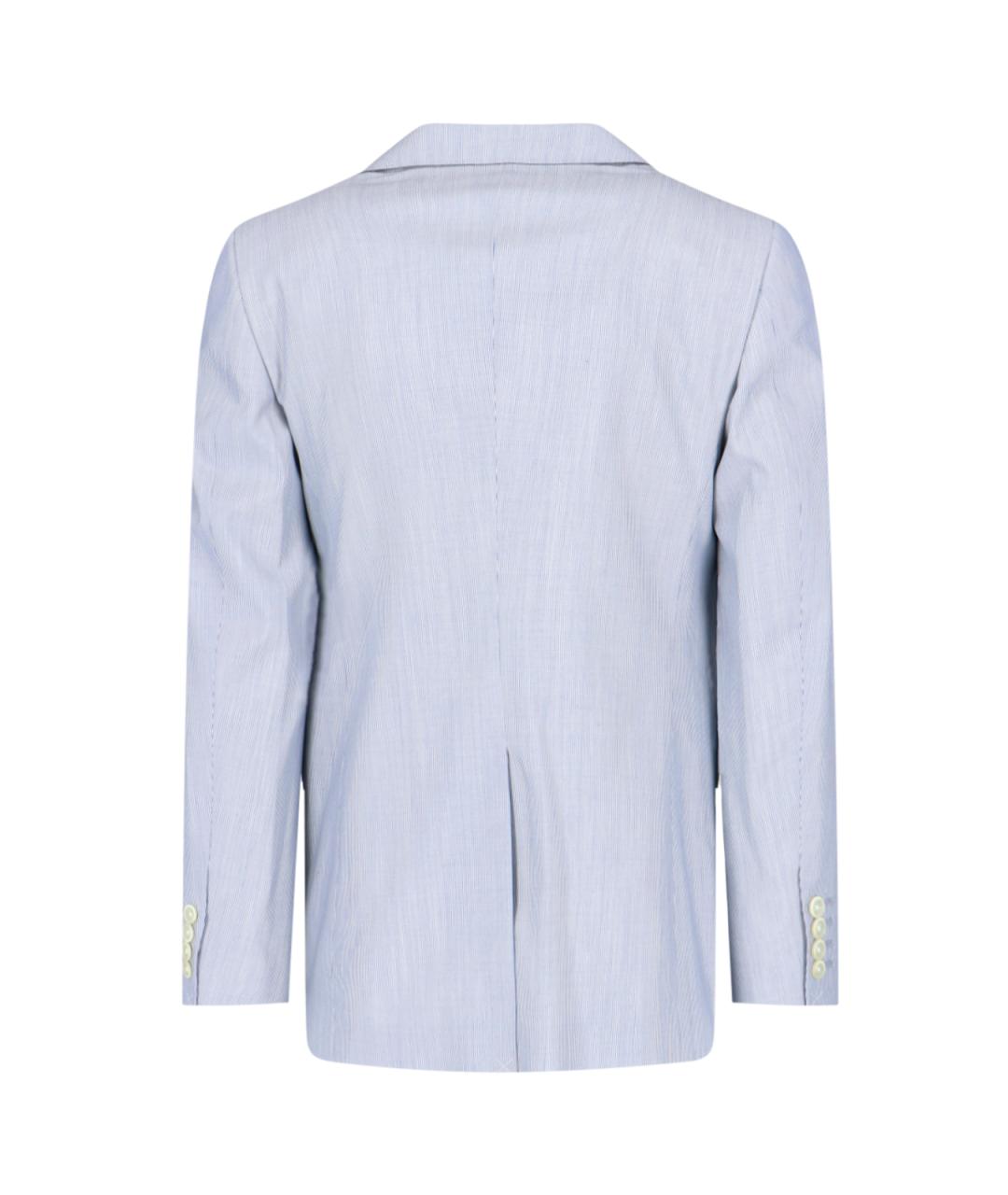 CELINE PRE-OWNED Синий шерстяной пиджак, фото 3