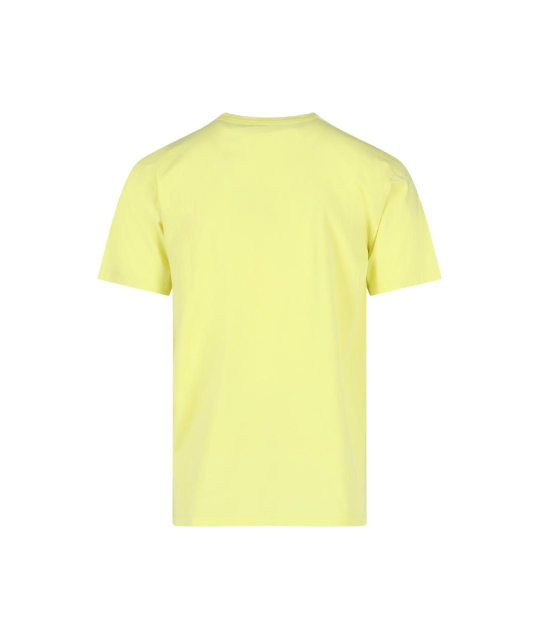 MAISON KITSUNE Желтая футболка, фото 3