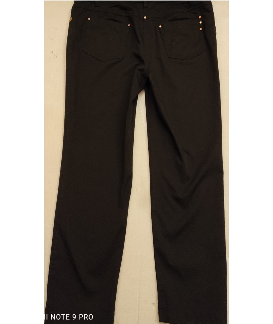 MARIA GRAZIA SEVERI Черные хлопко-эластановые брюки узкие, фото 5