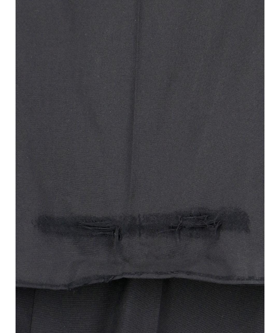 BALENCIAGA Черные шерстяные повседневные брюки, фото 5