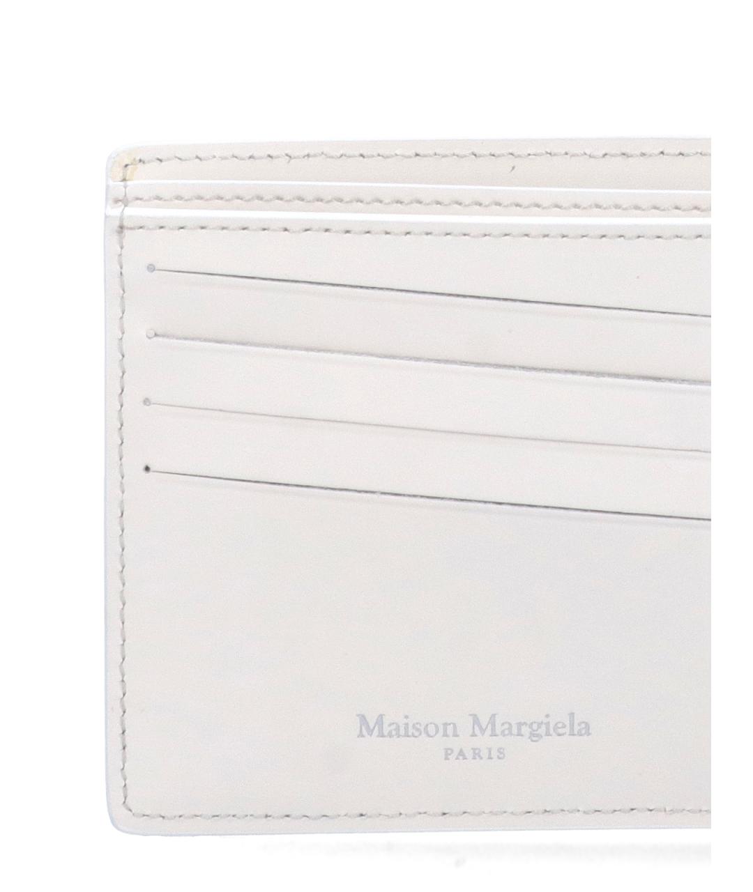 MAISON MARGIELA Белый кожаный кошелек, фото 4