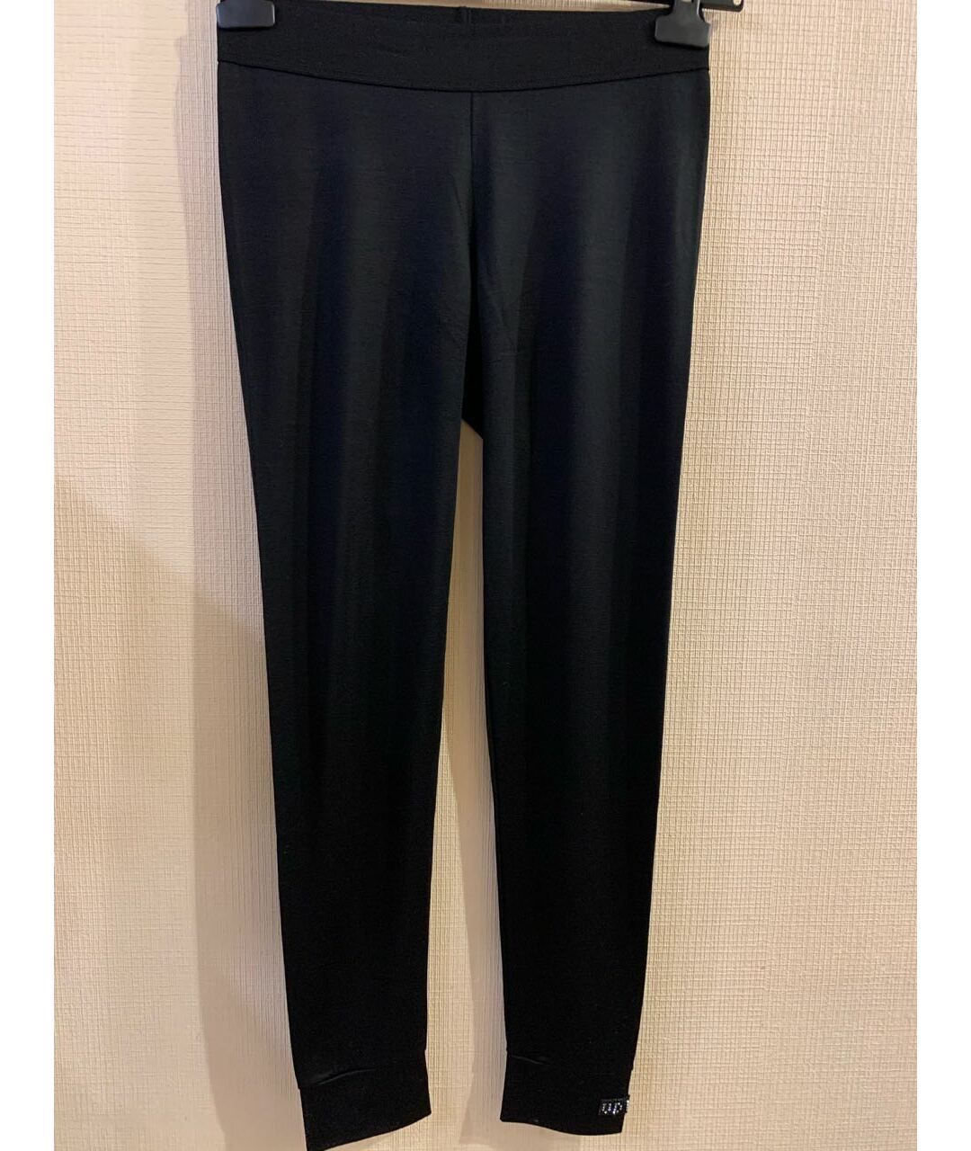 VDP Черные шерстяные брюки узкие, фото 5