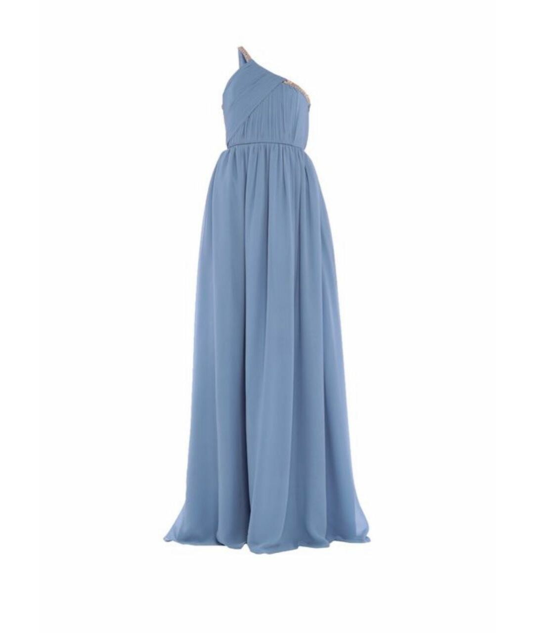 LANVIN Голубое шелковое вечернее платье, фото 1