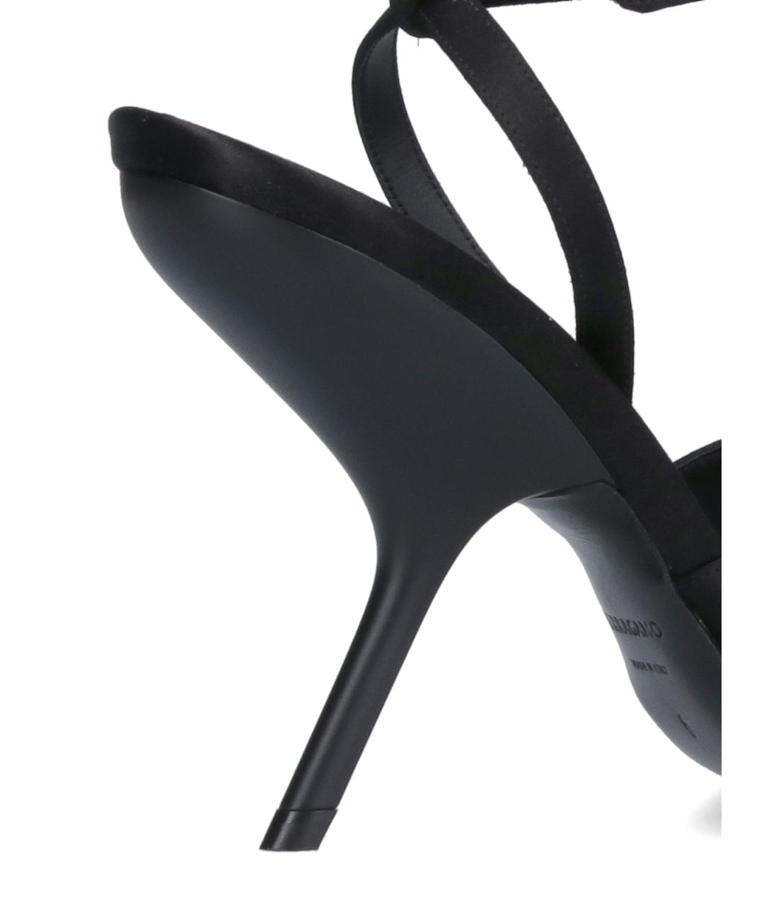 FERRAGAMO Черные босоножки, фото 4