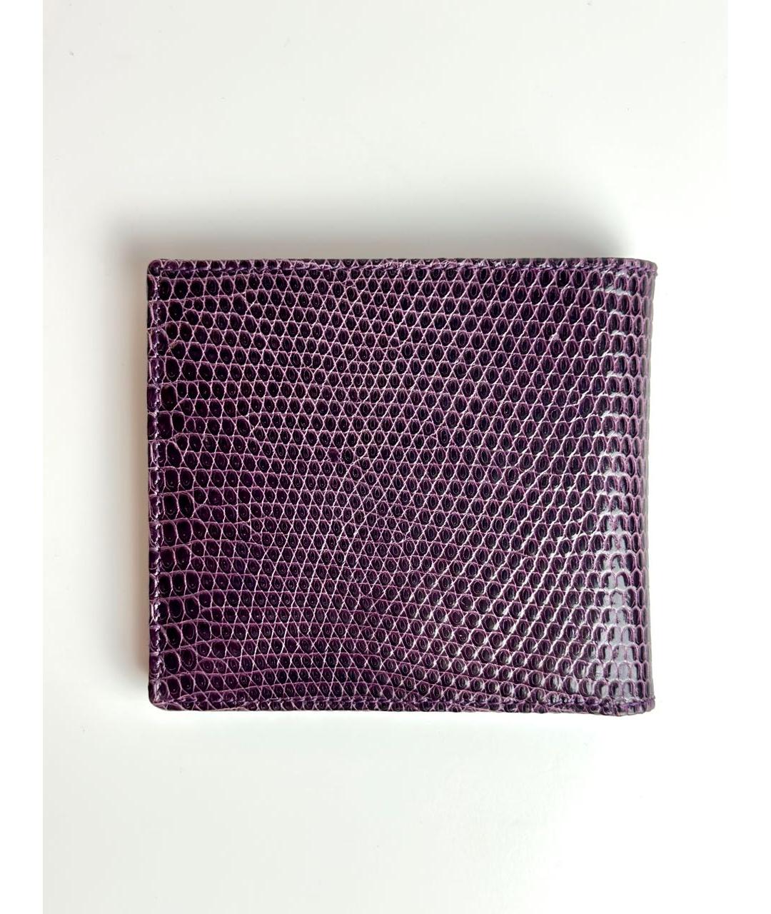 LOEWE Фиолетовый кошелек из экзотической кожи, фото 5
