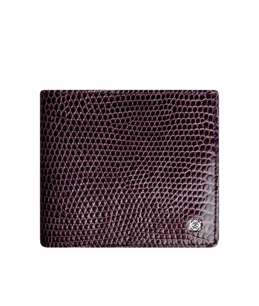 LOEWE Фиолетовый кошелек из экзотической кожи, фото 1