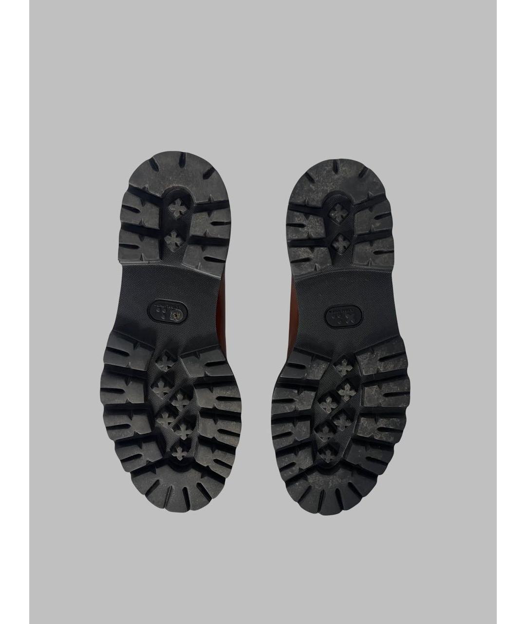 MSGM Коричневые туфли из лакированной кожи, фото 4