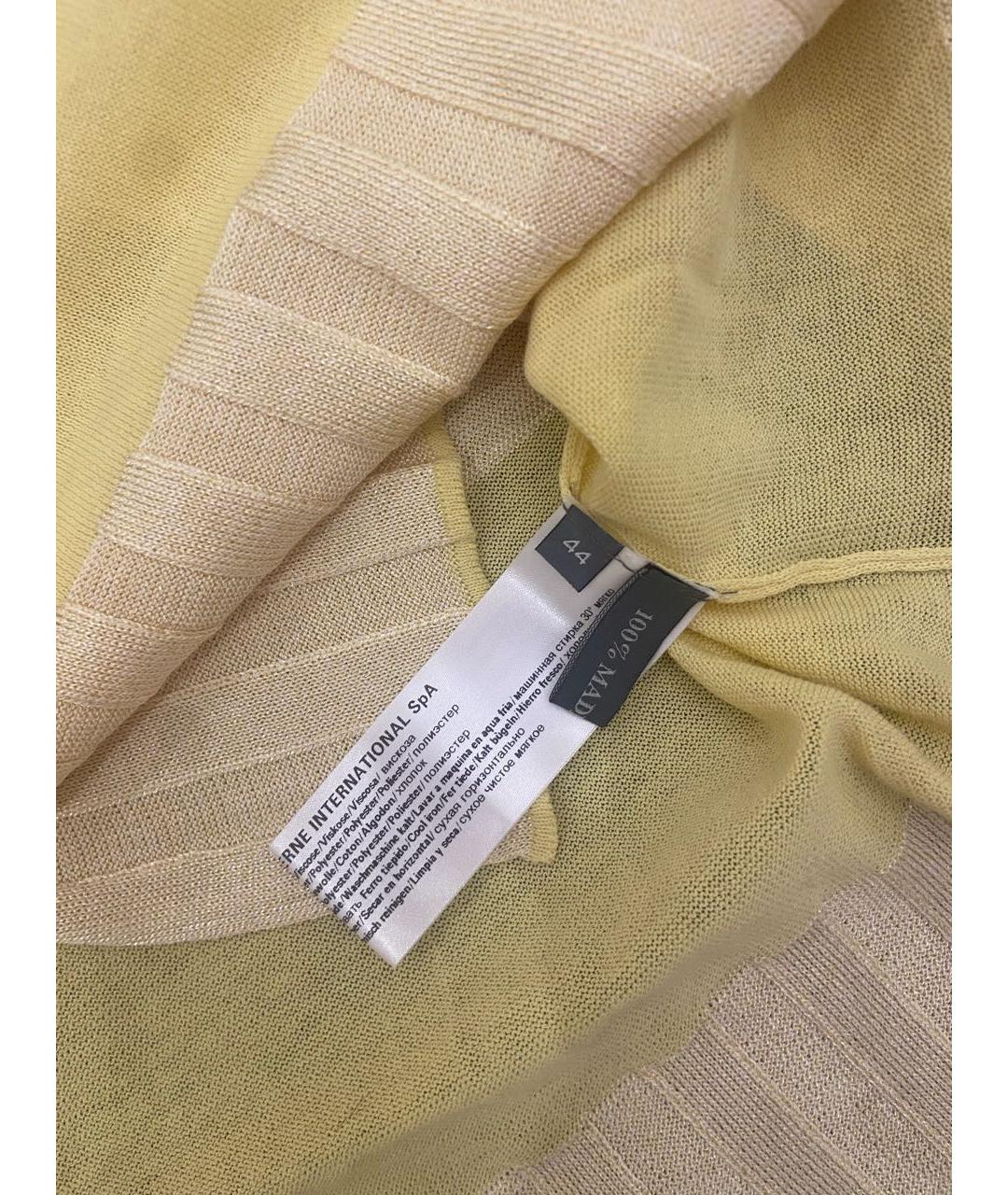 LORENA ANTONIAZZI Желтый вискозный джемпер / свитер, фото 3