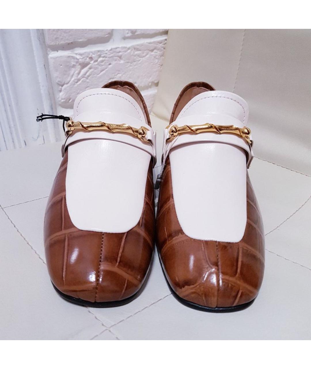 JOSEPH Коричневые кожаные лоферы, фото 2