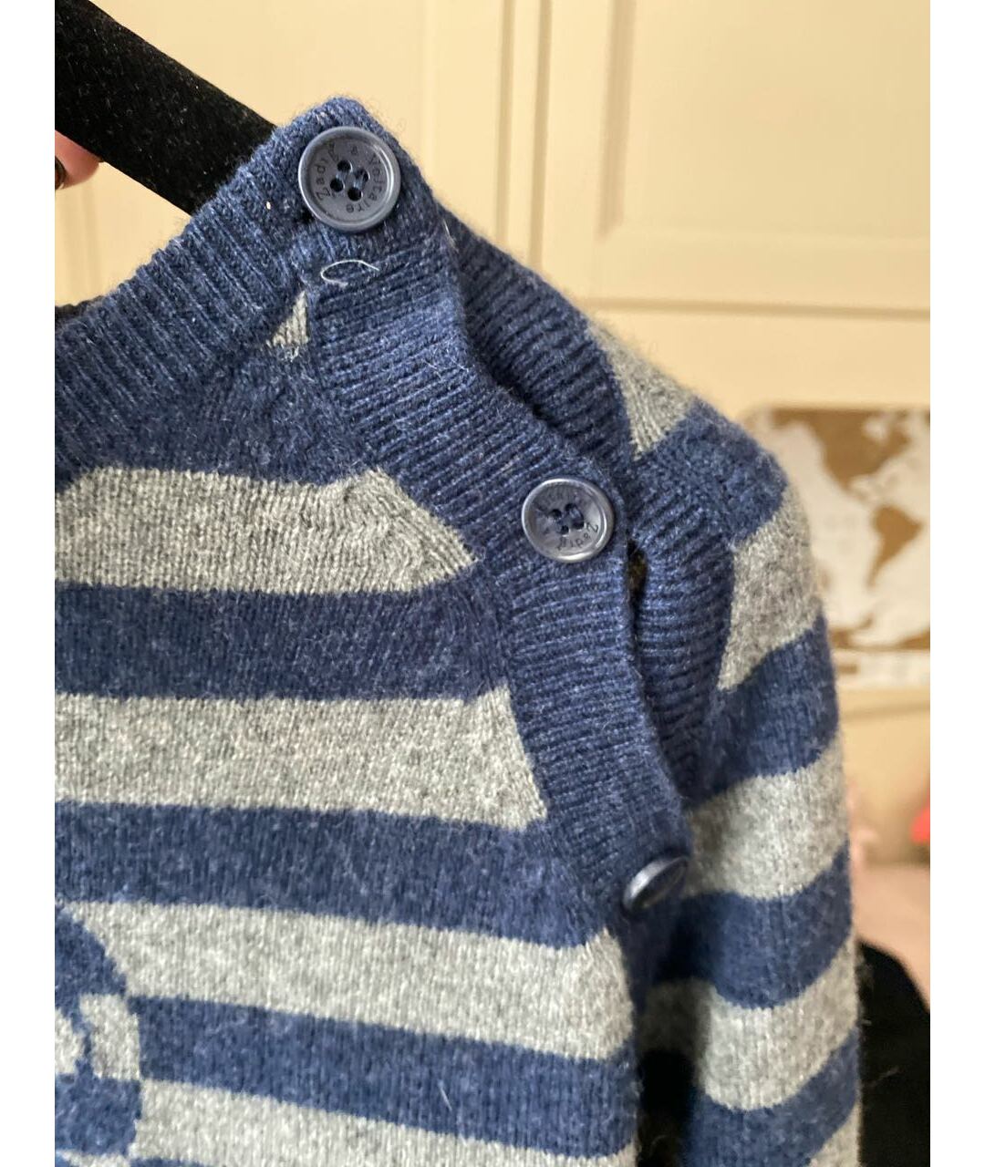 ZADIG & VOLTAIRE Синий кашемировый джемпер / свитер, фото 3