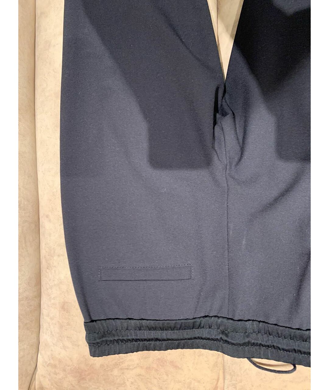 HUGO BOSS Черные полиэстеровые прямые брюки, фото 6