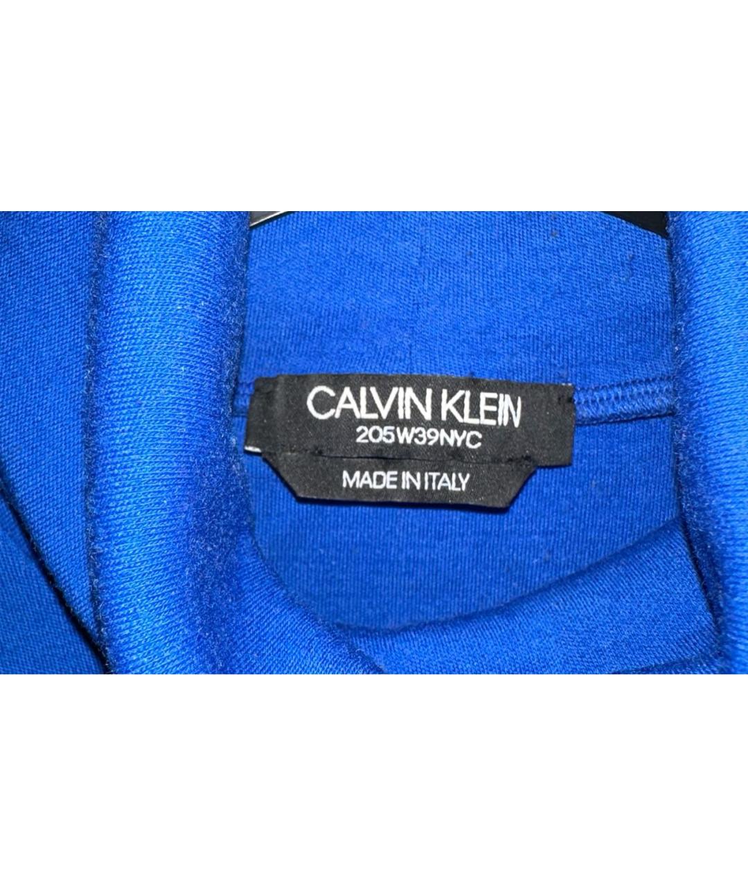 CALVIN KLEIN Синяя шерстяная водолазка, фото 4