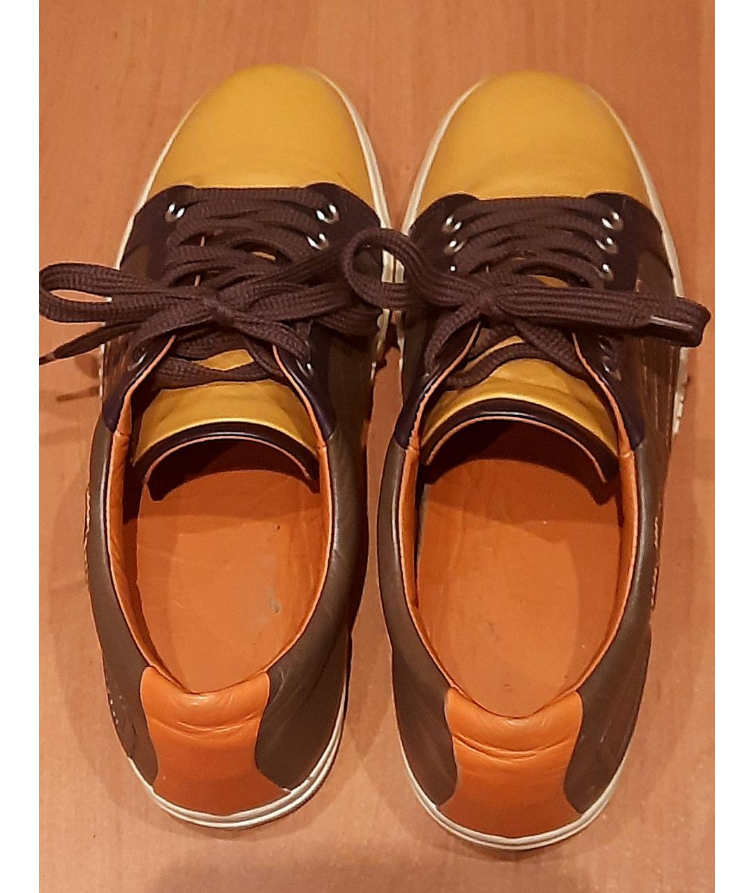 ETRO Мульти кожаные низкие кроссовки / кеды, фото 3