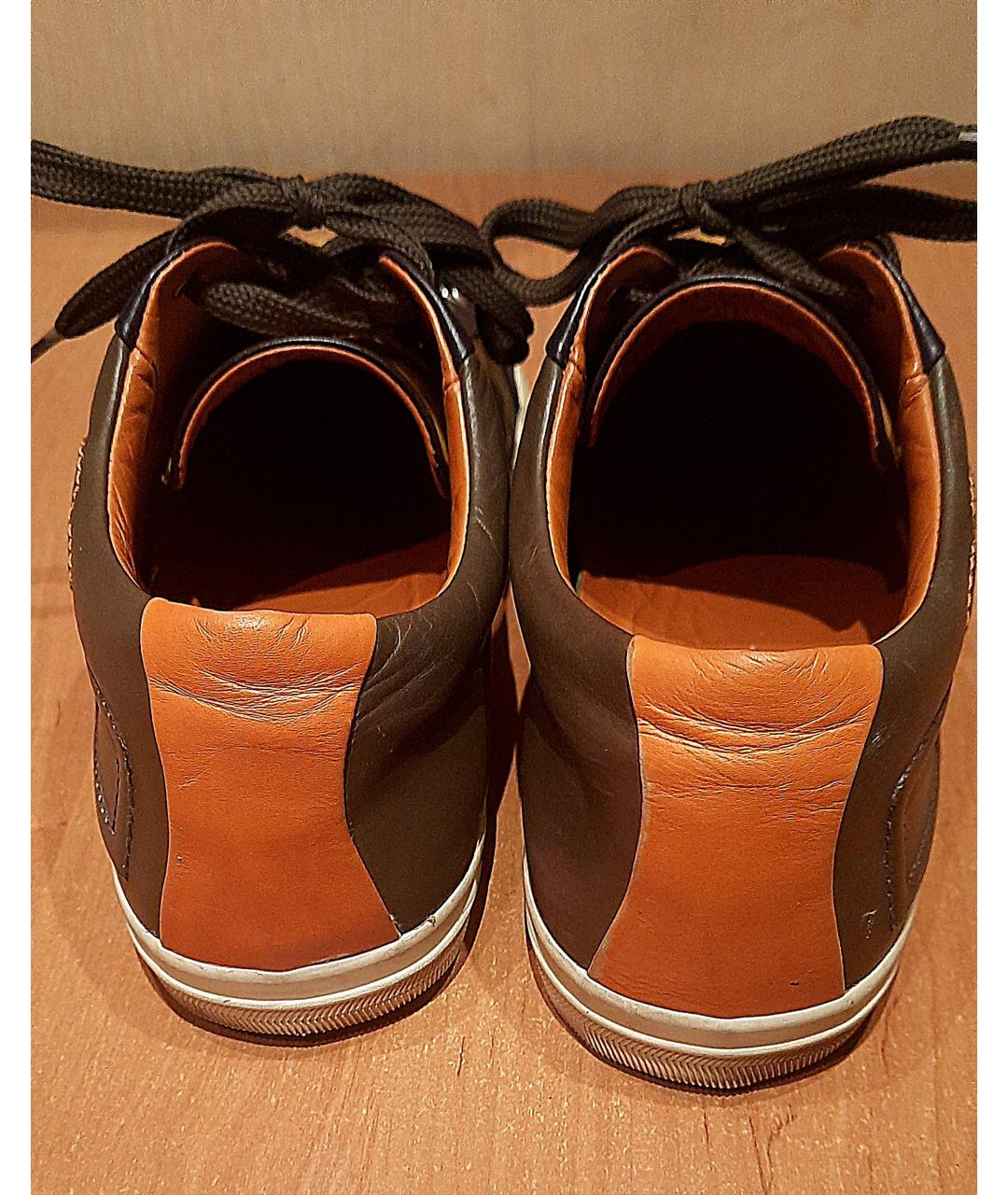 ETRO Мульти кожаные низкие кроссовки / кеды, фото 4