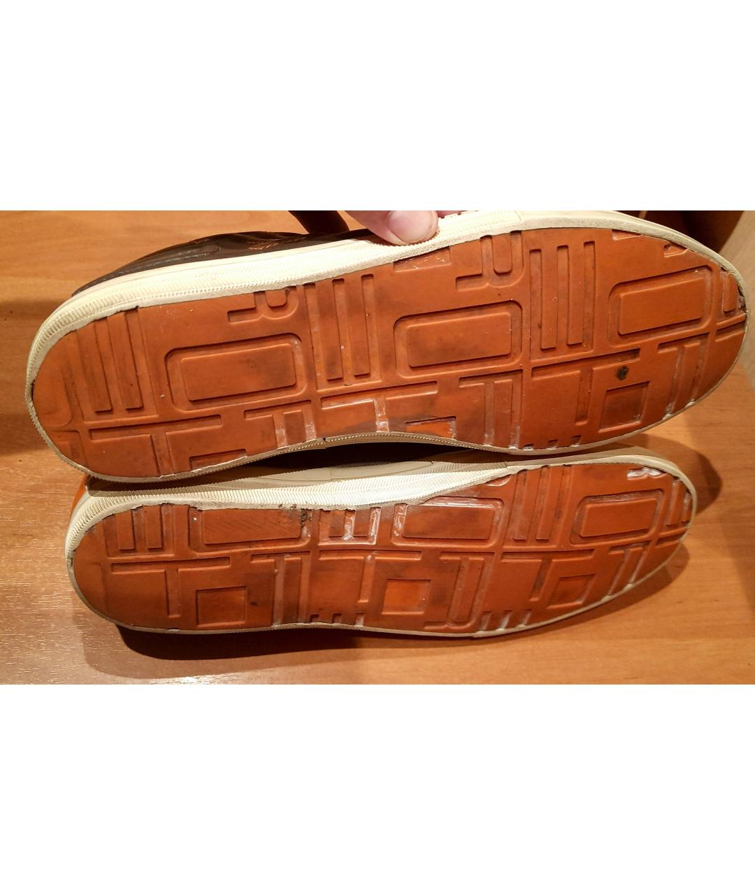 ETRO Мульти кожаные низкие кроссовки / кеды, фото 5