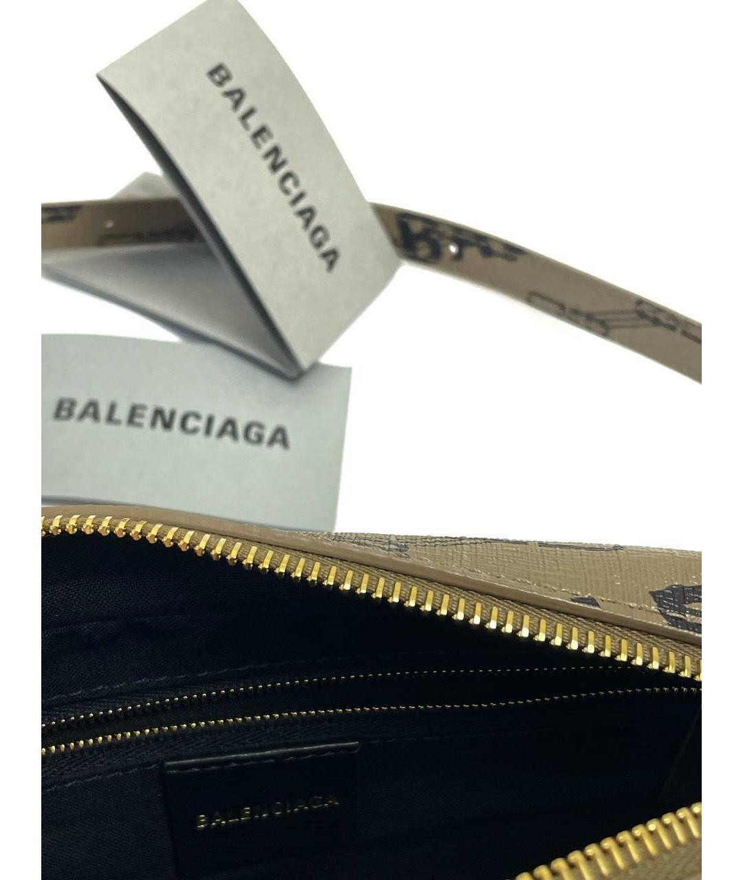 BALENCIAGA Коричневая сумка на плечо, фото 4