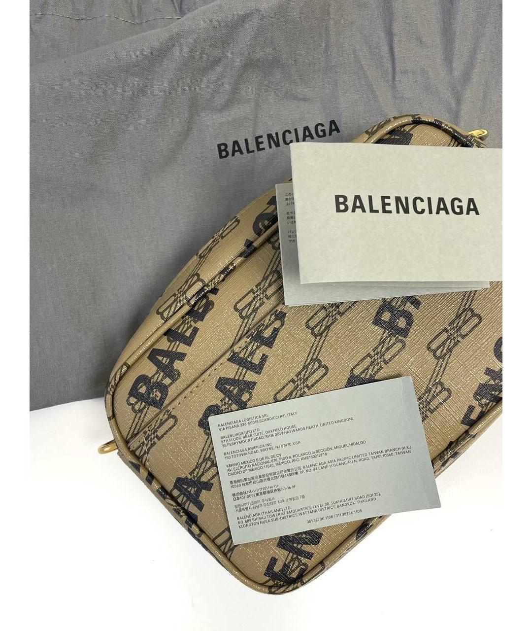 BALENCIAGA Коричневая сумка на плечо, фото 3