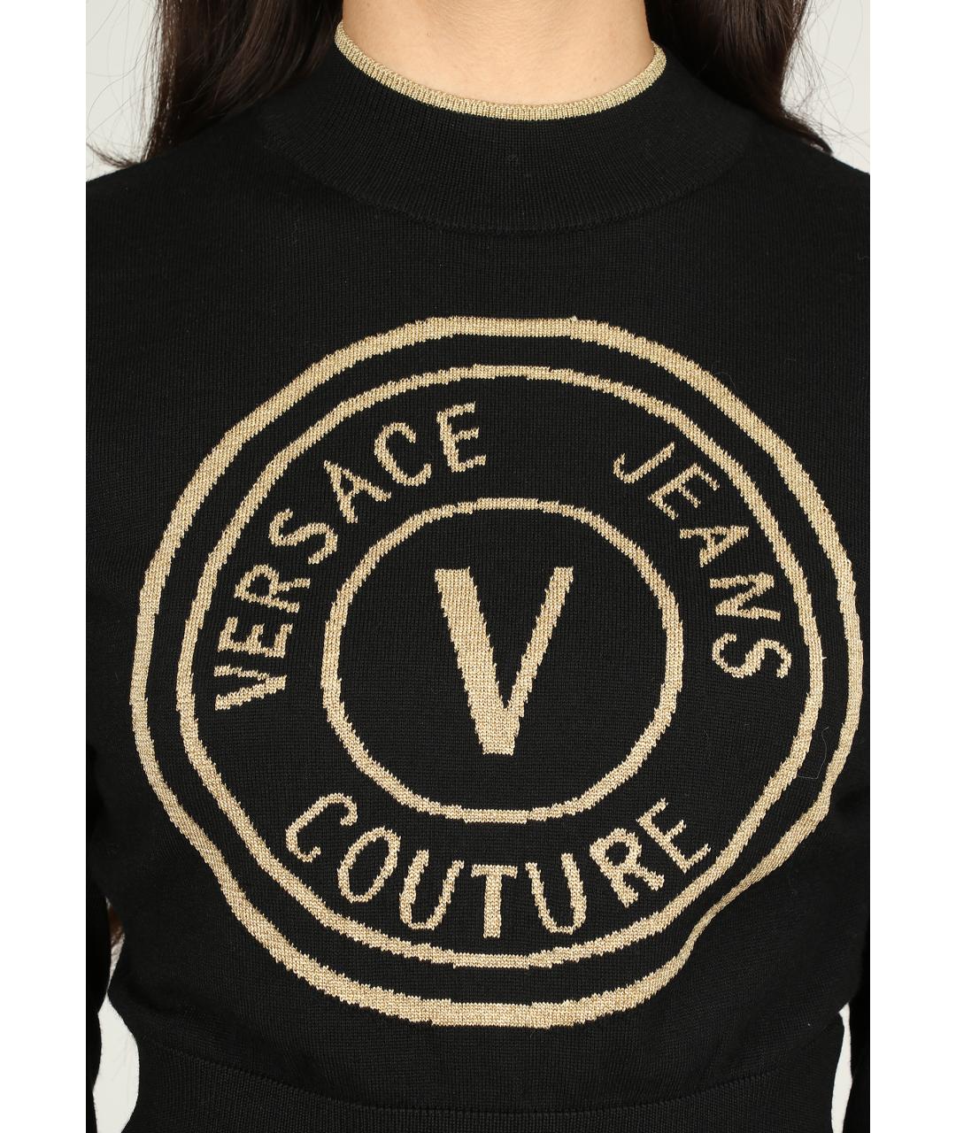 VERSACE JEANS COUTURE Черный джемпер / свитер, фото 3