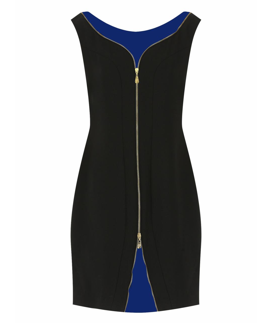 VERSACE COLLECTION Черное полиэстеровое коктейльное платье, фото 1