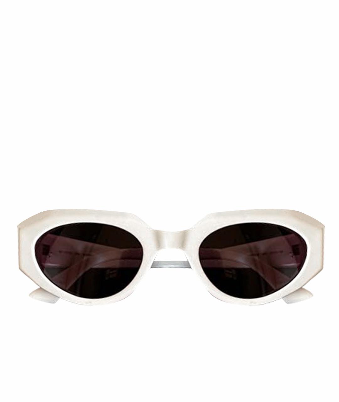 BOTTEGA VENETA Бежевые пластиковые солнцезащитные очки, фото 1