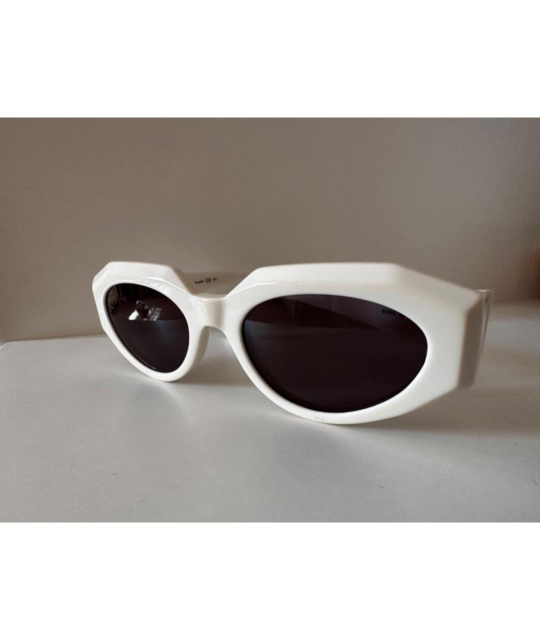 BOTTEGA VENETA Бежевые пластиковые солнцезащитные очки, фото 9