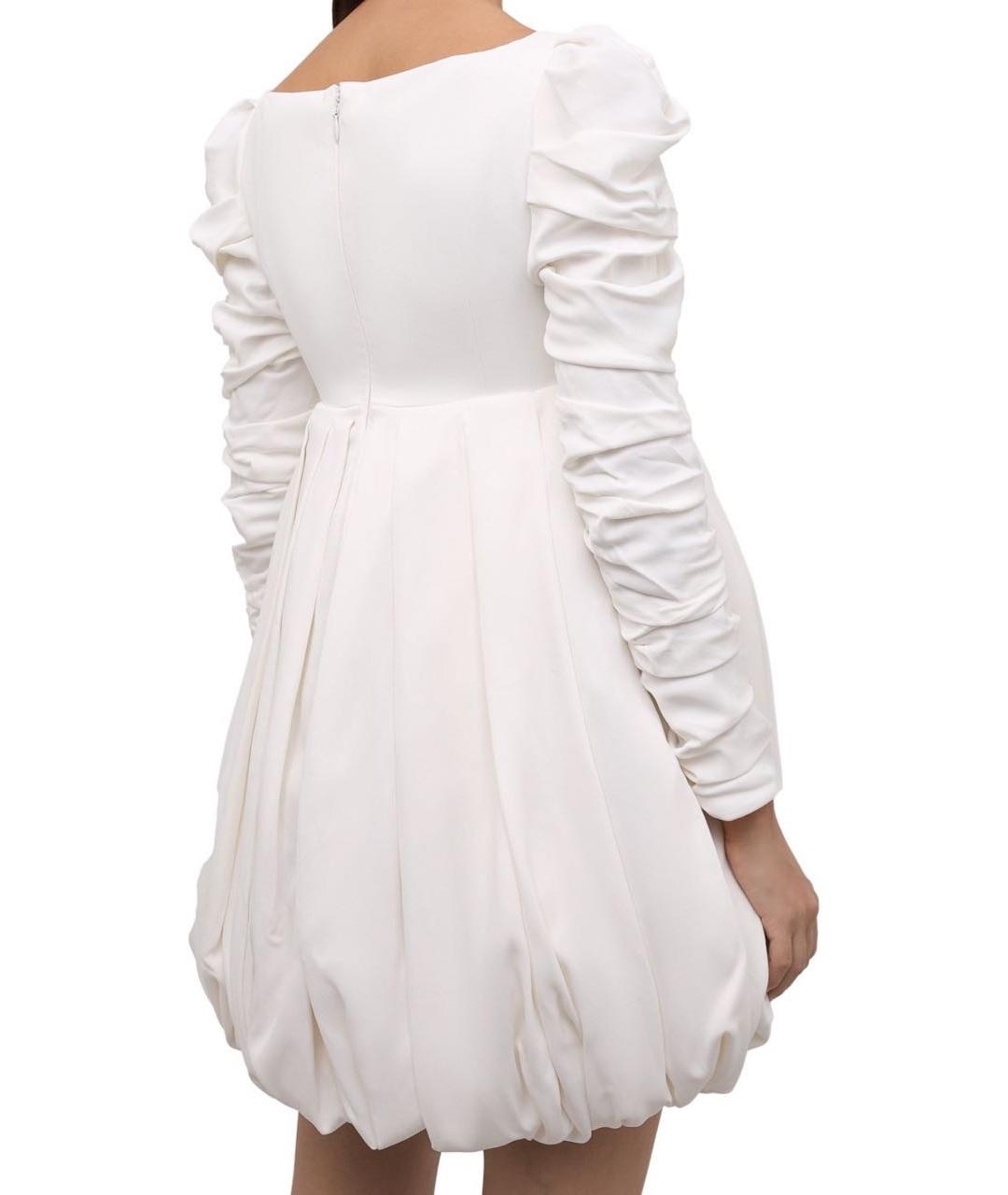 KHAITE Белое ацетатное коктейльное платье, фото 2
