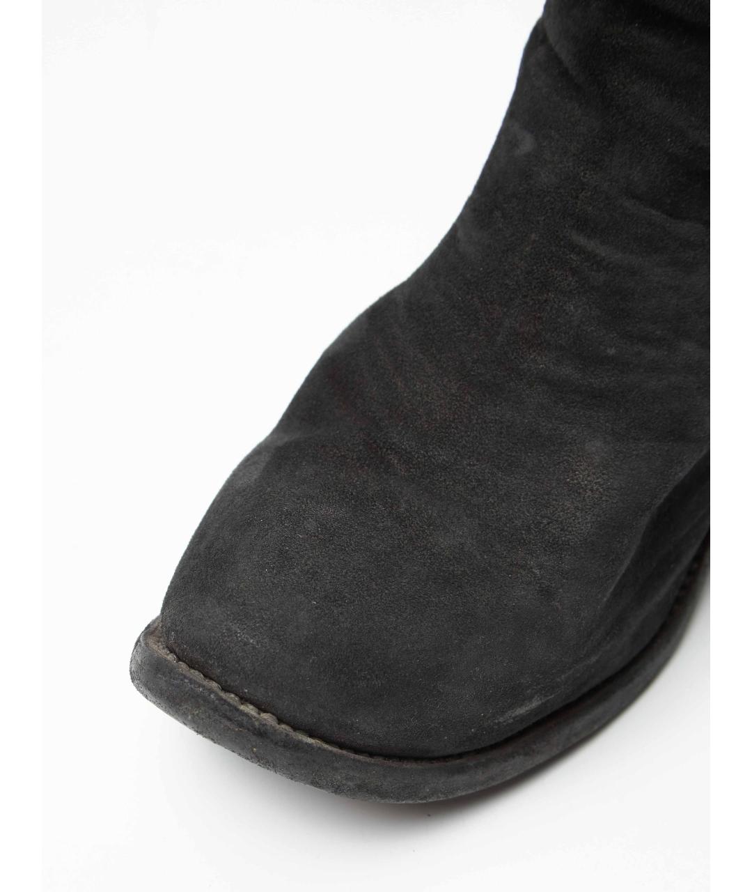 GUIDI Черные замшевые ботинки, фото 3